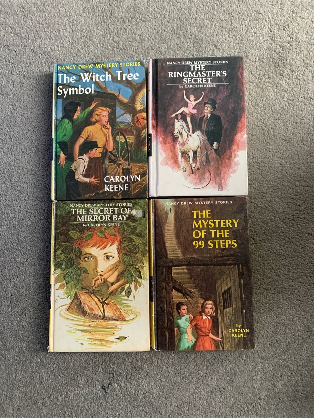 Vintage Nancy Drew Mystery Stories Hardcover Books(4)